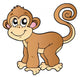 Cute small monkey Wall Decal