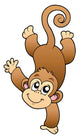 Funny Cute Monkey Wall Decal