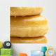 sugar doughnuts extreme closeup on white background Wall Decal