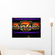 Bright Colorful Slot Machine Sign Wall Mural