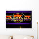 Bright Colorful Slot Machine Sign Wall Mural