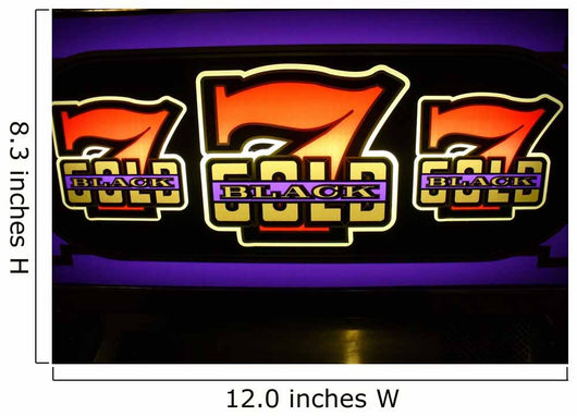 Bright Colorful Slot Machine Sign Wall Mural