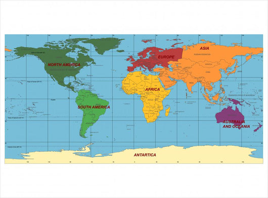 World Map with Names