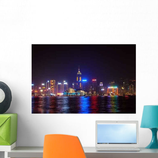 Hong Kong Nuit Wall Decal