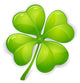 Lucky Four Leafed Clover Wall Decal