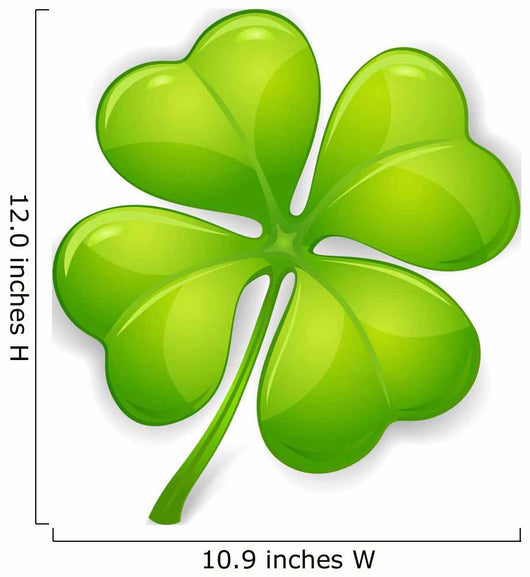 Lucky Four Leafed Clover Wall Decal
