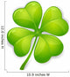 Lucky Four Leafed Clover Wall Decal