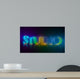 3D Typography Studio Wall Mural