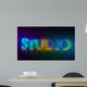 3D Typography Studio Wall Mural