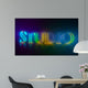 3D Typography Studio Wall Mural