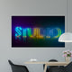 3D Typography Studio Wall Mural