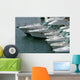 power boat lineup Wall Mural