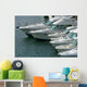 power boat lineup Wall Mural