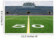 Fifty Yard Line with Bleachers Wall Mural