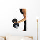 Dumbbell Curl Wall Decal