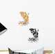 Two Tigers Wall Decal