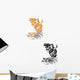 Two Tigers Wall Decal