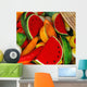 Paper Mache Fruit and Vegetable Wall Mural
