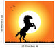 Horse Rearing at Sunset Wall Mural