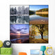 Four seasons collage Wall Mural