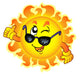 Winking Sun with Sunglasses
