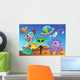Various Alien and Space Wall Mural