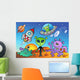 Various Alien and Space Wall Mural