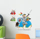 Knight and Horse Wall Decal Sticker Set