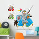 Knight and Horse Wall Decal Sticker Set