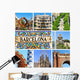 barcelona collage Wall Mural