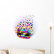 Maschera Arlecchino-Harlequin Mask-Vector Wall Mural