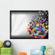 Harlequin Mask Harlequin Mask Background-Background-2-Vector Wall Mural