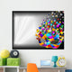 Harlequin Mask Harlequin Mask Background-Background-2-Vector Wall Mural