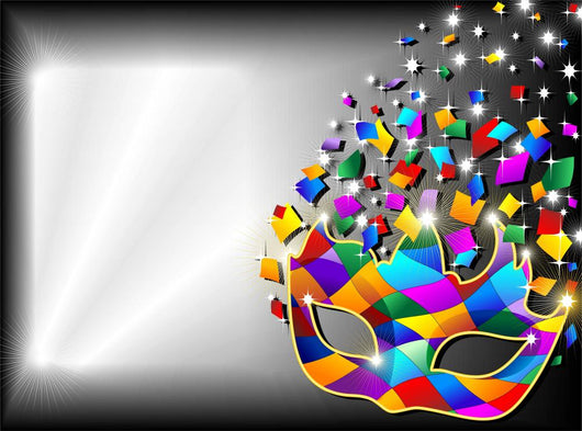 Harlequin Mask Harlequin Mask Background-Background-2-Vector Wall Mural
