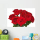 Bunch of Roses on White Background Wall Decal