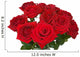 Bunch of Roses on White Background Wall Decal