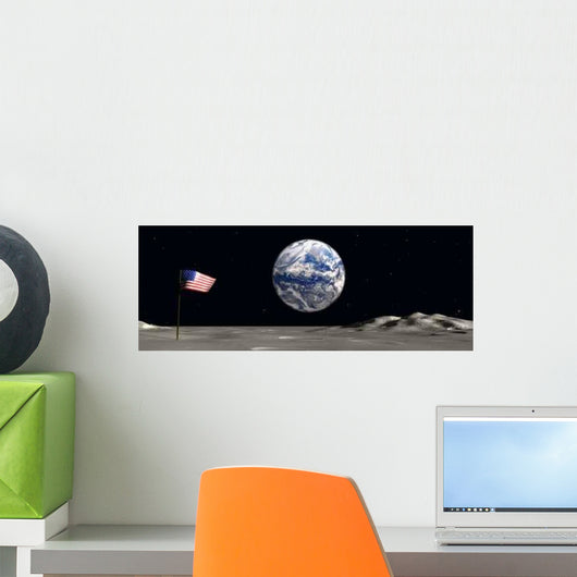 Space Flag 8 Wall Decal Design 2