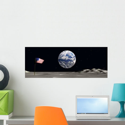 Space Flag 8 Wall Decal Design 2