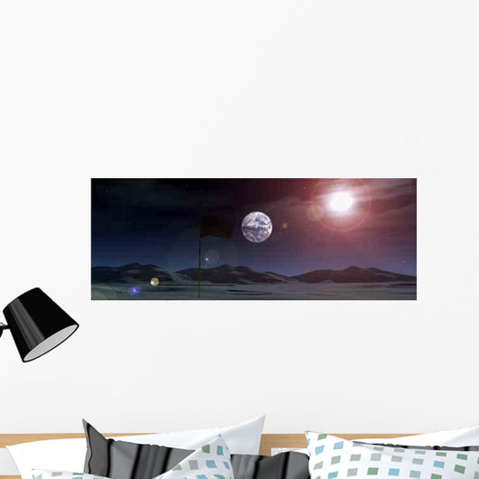 Space Flag 8 Wall Decal Design 1
