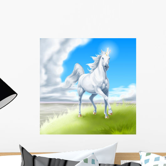 Unicorno Bianco Wall Mural