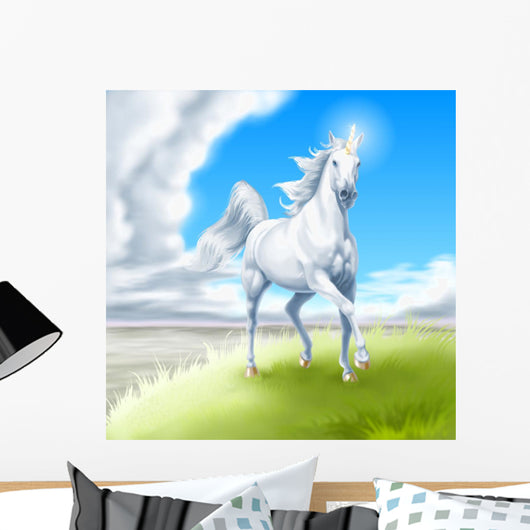 Unicorno Bianco Wall Mural