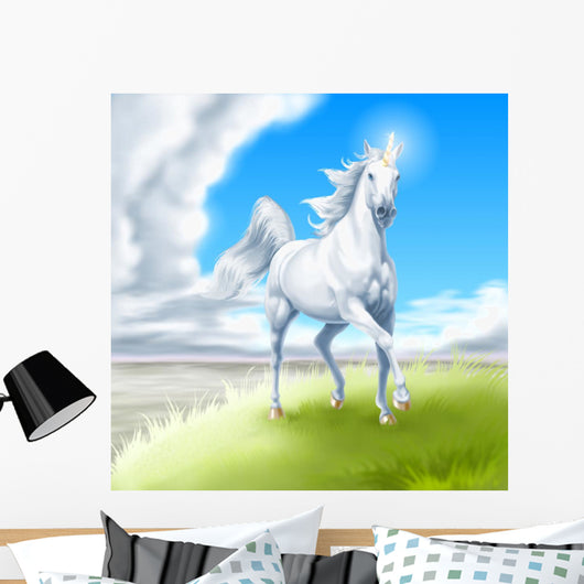 Unicorno Bianco Wall Mural