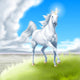 Unicorno Bianco Wall Mural