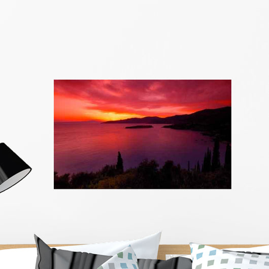 Spectacular Sunset Kardamili Wall Decal