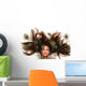 Crazy Peacock Hair Wall Mural
