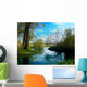 spring landscape by the river Wall Mural
