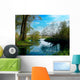 spring landscape by the river Wall Mural