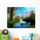 spring landscape by the river Wall Mural