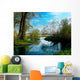 spring landscape by the river Wall Mural