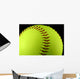 Yellow Softball Wall Mural